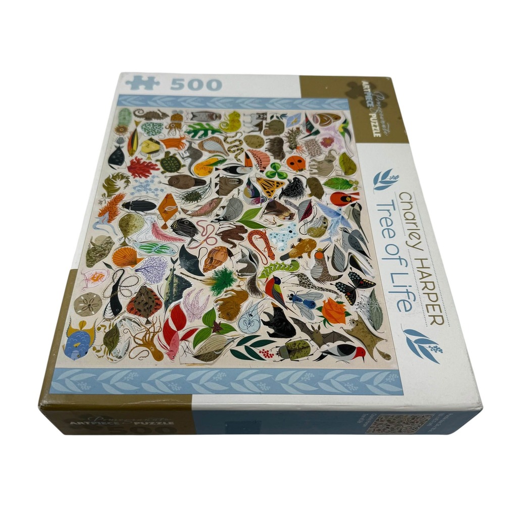 Charley Harper Tree of Life 500 Pc  Puzzle Pomegranate Nature Animals UNCOUNTED